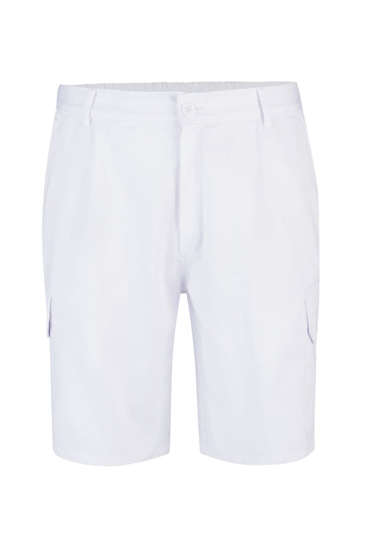 Pantaloni scurti tercot 200g Alb V344