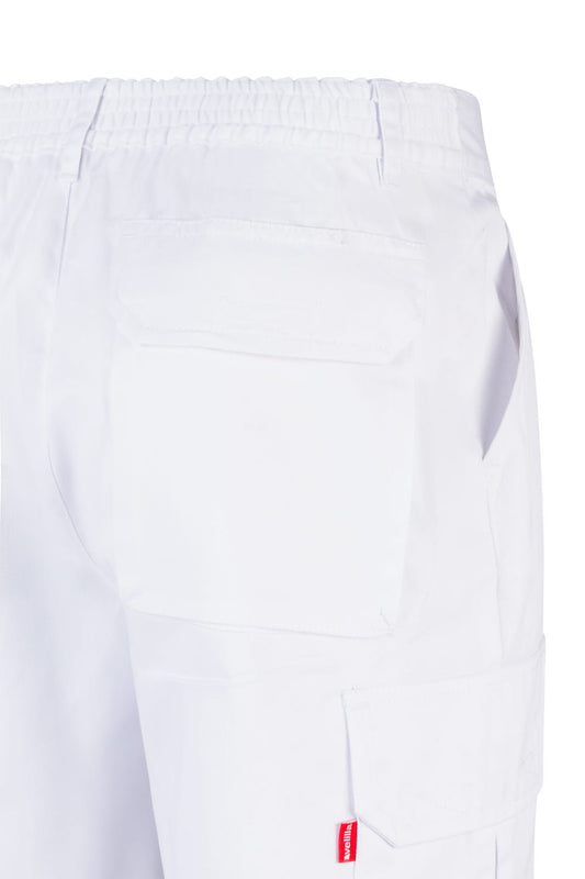 Pantaloni scurti tercot 200g alb V344