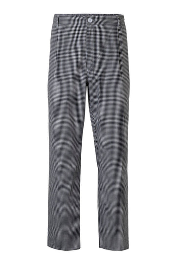Pantaloni bucatar tesatura 120g negru pepit V351