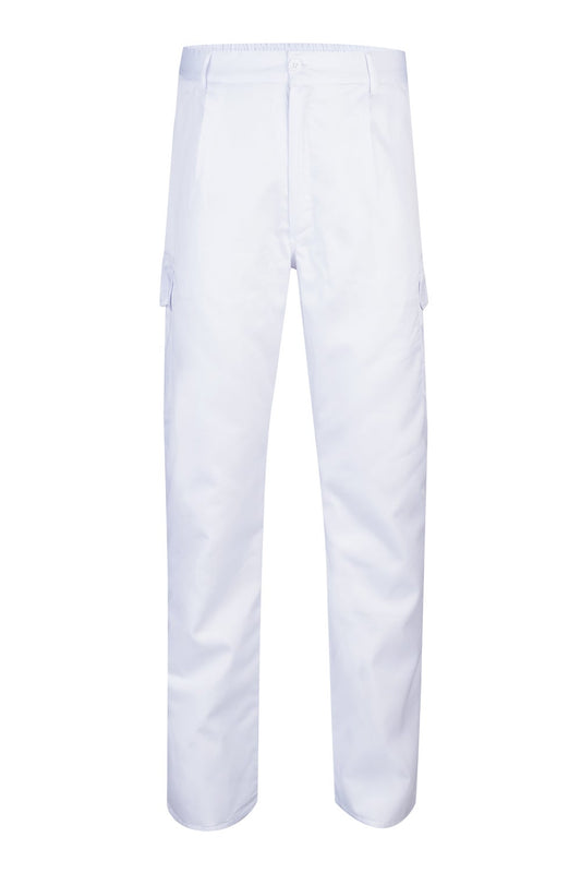 Pantaloni captusiti tercot 200g Alb V398