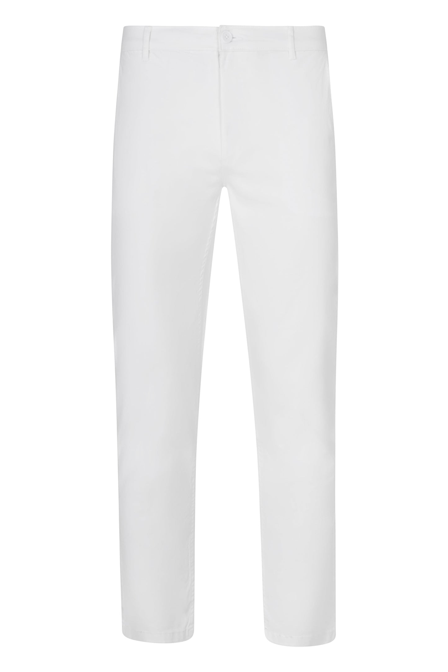 Pantaloni chino stretch unisex Alb V403010S