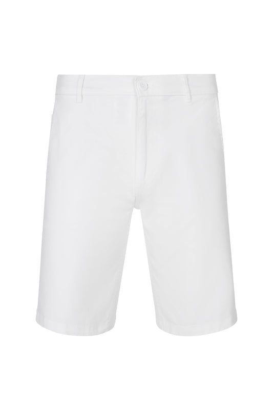 Pantaloni scurti chino stretch unisex Alb V403011S