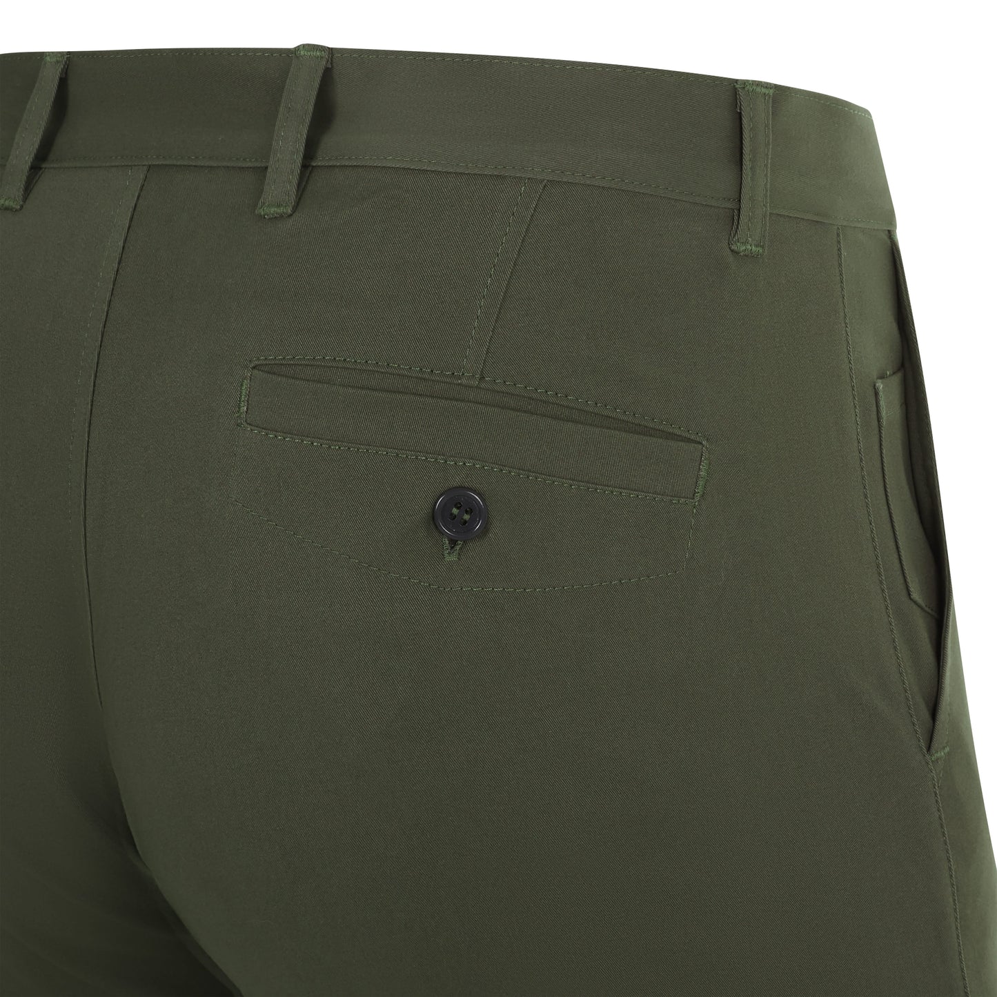 Pantaloni scurti chino stretch unisex Verde masliniu V403011S