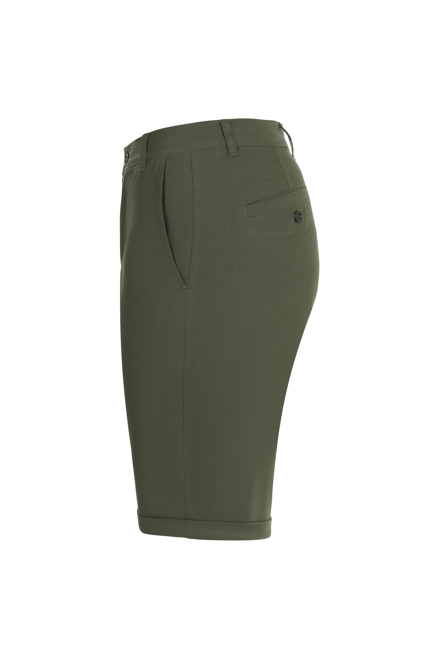 Pantaloni scurti chino stretch unisex Verde masliniu V403011S