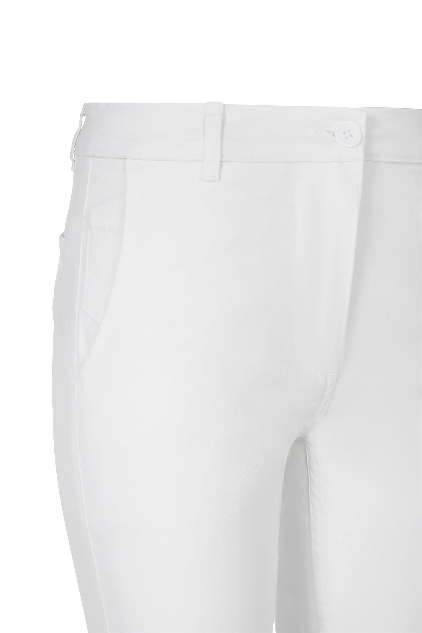 Pantaloni chino stretch dama Alb V403012S