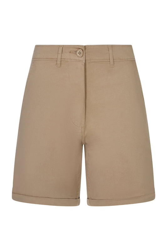 Pantaloni chino stretch dama bej nisipiu V403013S