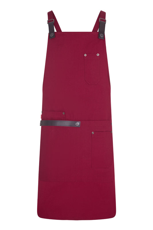 Set urban bucatar din bumbac organic maroon V404215/V404015