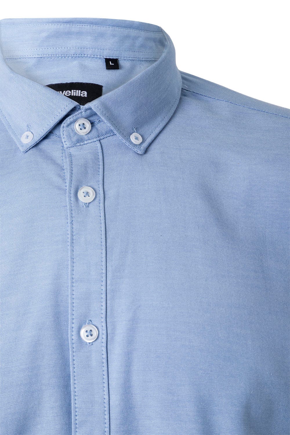Camasa oxford stretch 180g maneca lunga barbat albastru celest V405004S