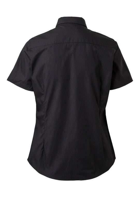 Camasa poplin 115g maneca scurta dama negru V405010