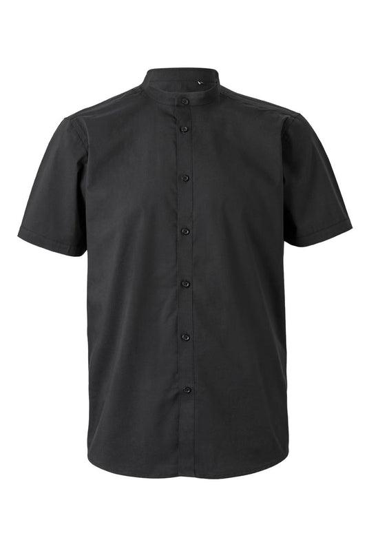 Camasa poplin stretch 115g maneca scurta barbat negru V405012S