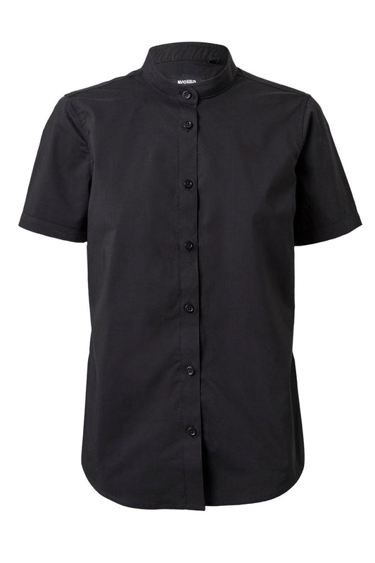 Camasa poplin stretch 115g maneca scurta dama negru V405014S
