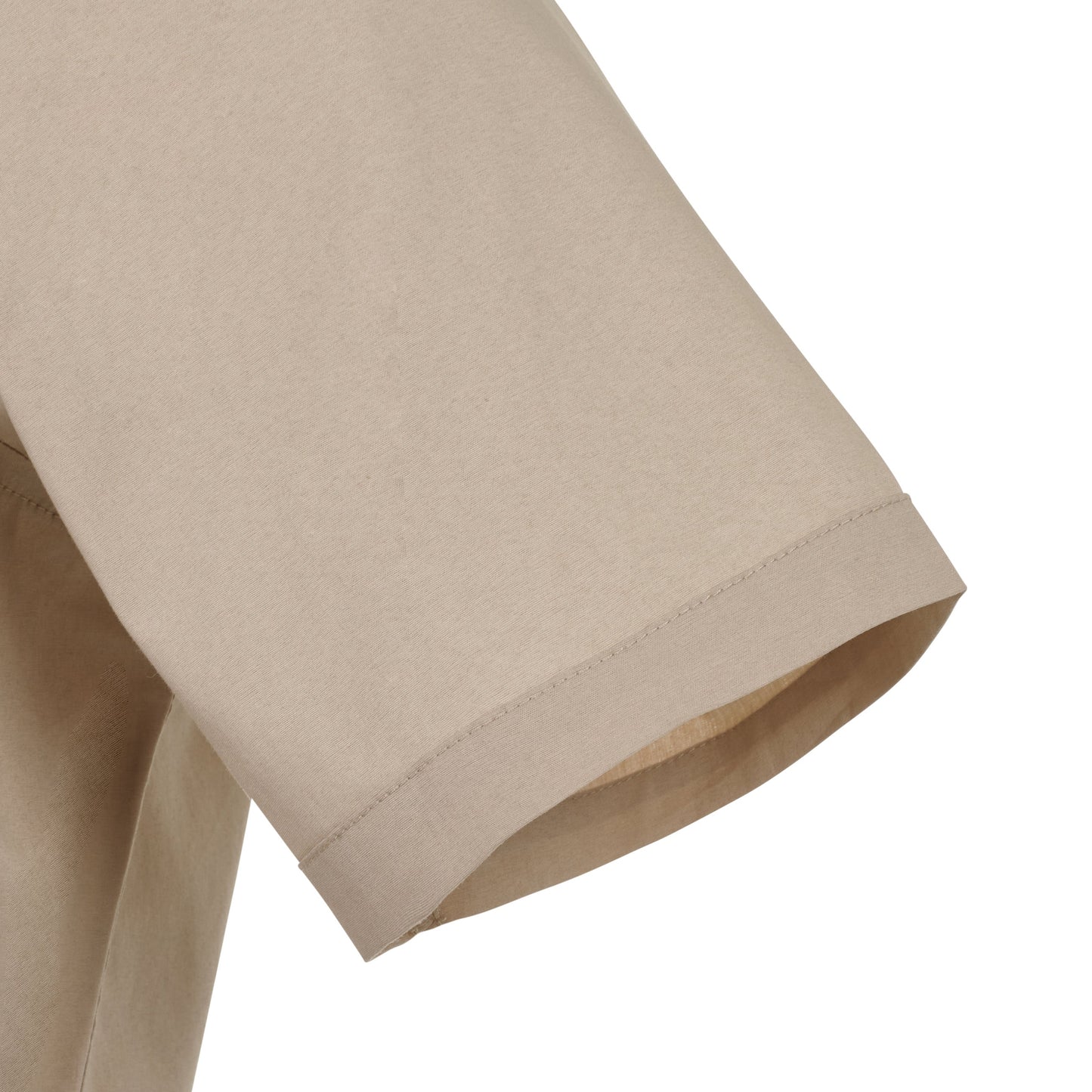 Camasa stretch de barbat cu maneca scurta bej deschis V405016S