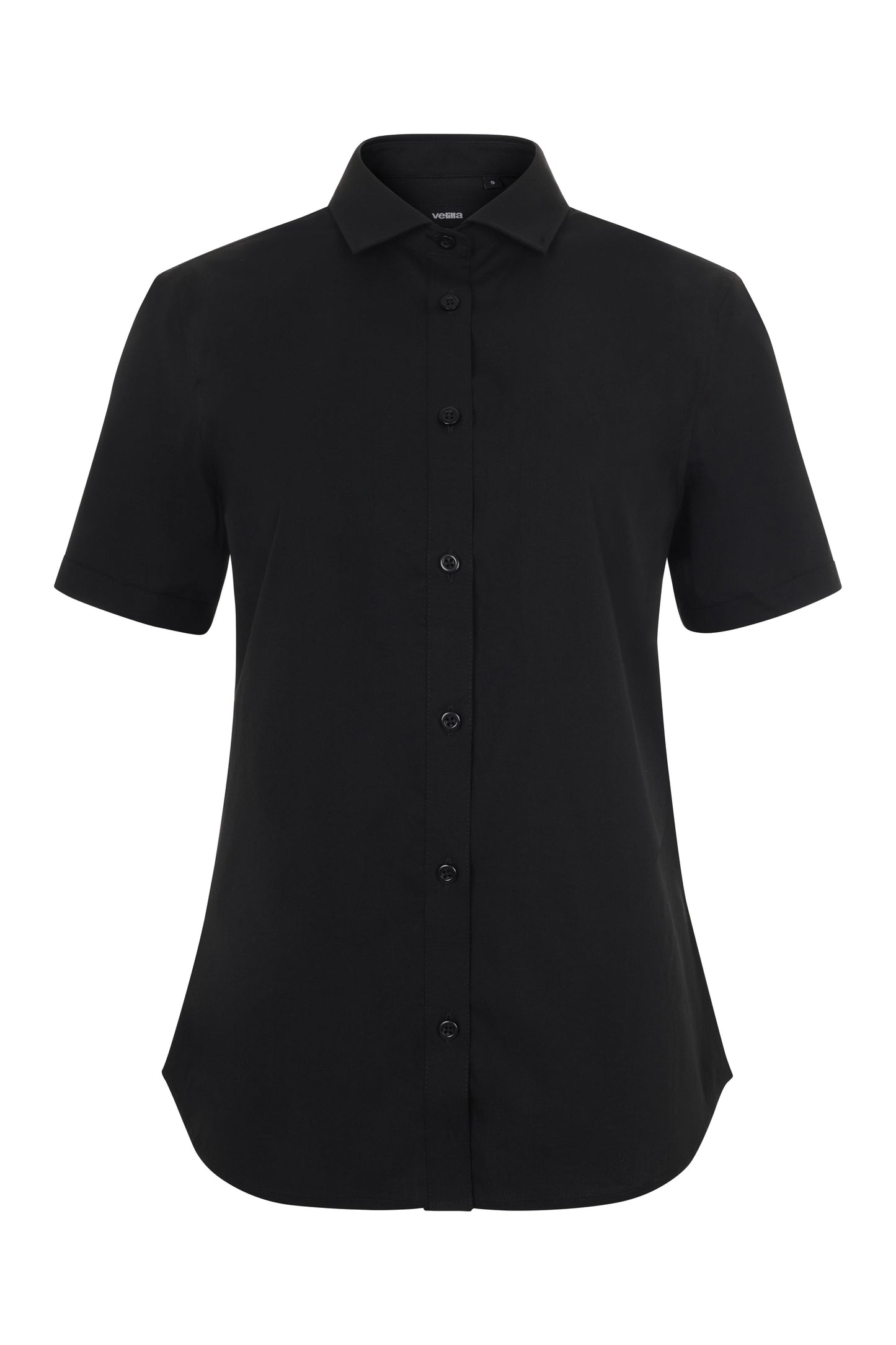 Camasa stretch de dama cu maneca scurta negru V405018S
