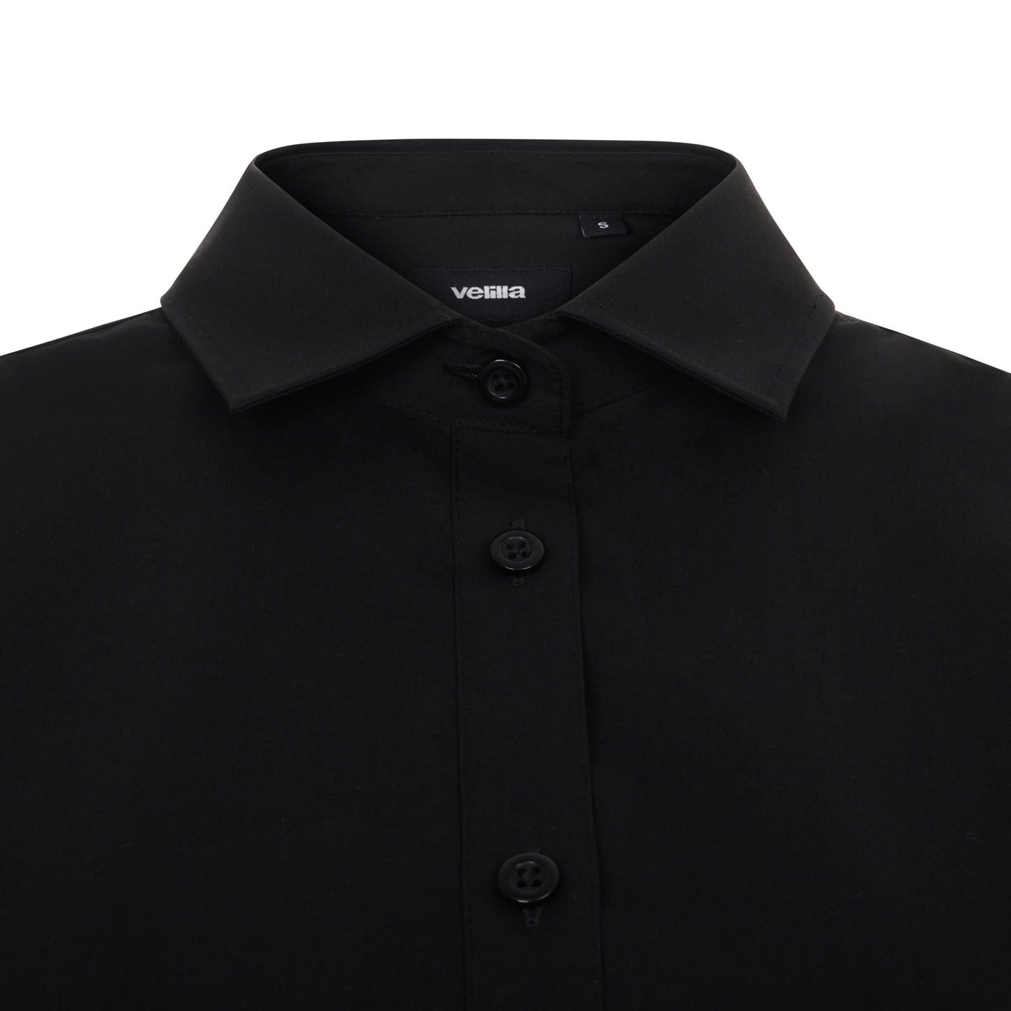 Camasa stretch de dama cu maneca scurta negru V405018S