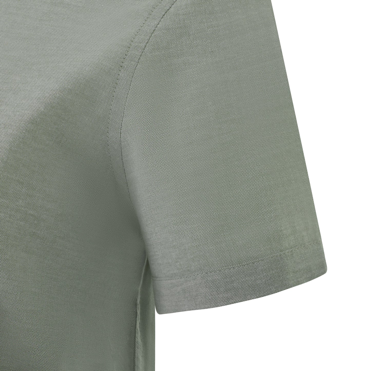 Camasa oxford de dama cu maneca scurta verde masliniu deschis V405025S