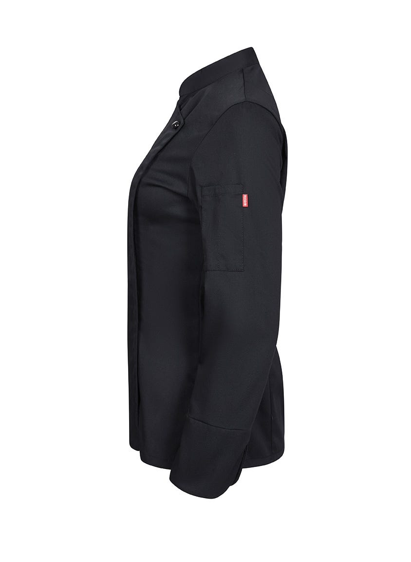 Tunica bucatar tercot 190g maneca lunga dama negru V405203TC