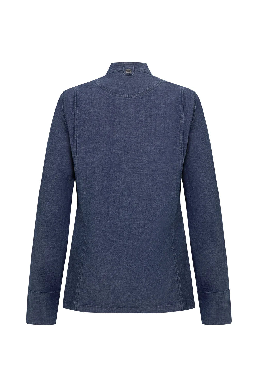Tunica bucatar dama maneca lunga bumbac/elastan 180g albastru denim V405212SW