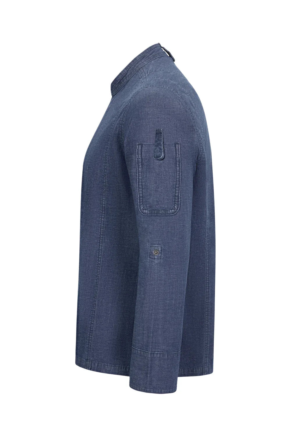 Tunica bucatar maneca lunga bumbac/elastan 180g albastru denim V405212S