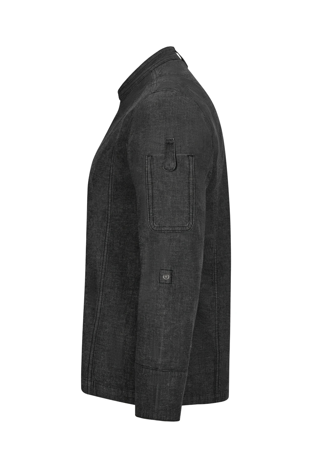 Tunica bucatar maneca lunga bumbac/elastan 180g gri inchis denim V405212S