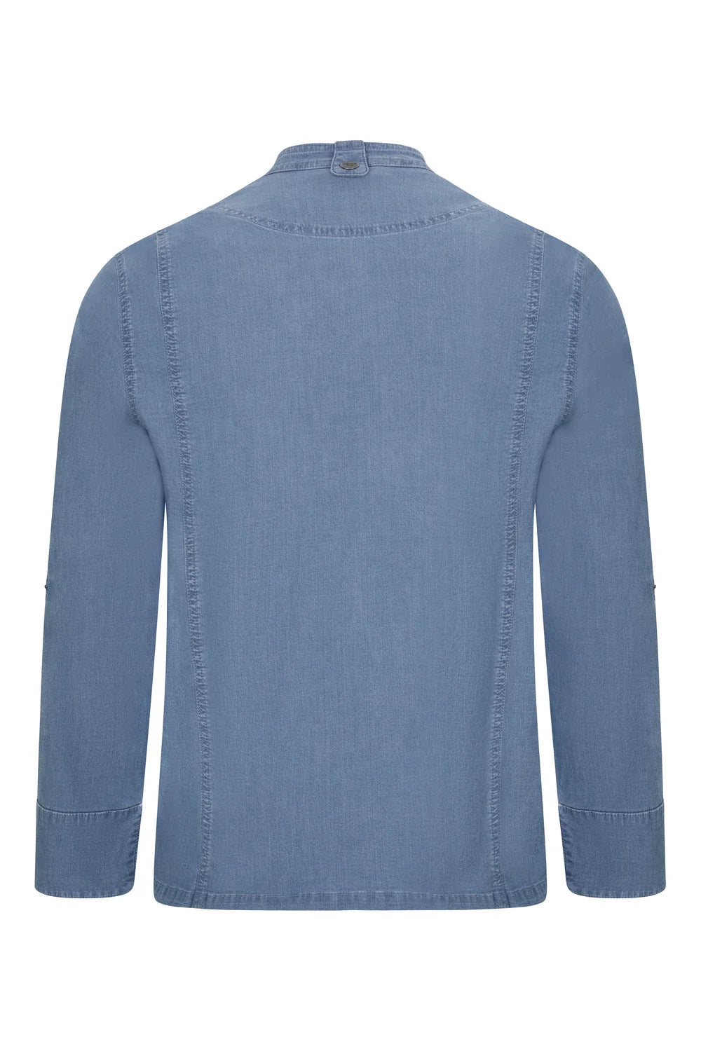 Tunica bucatar maneca lunga bumbac/elastan 180g albastru deschis denim V405212S