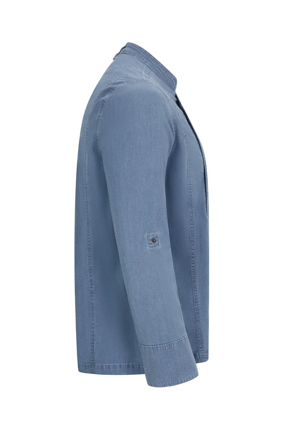 Tunica bucatar maneca lunga bumbac/elastan 180g albastru deschis denim V405212S