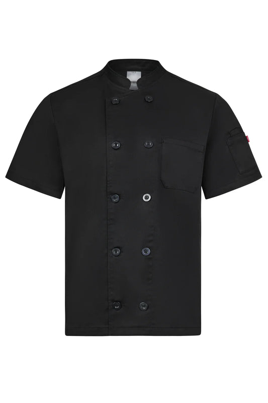 Tunica bucatar maneca scurta poliester/bumbac 190g negru V405222