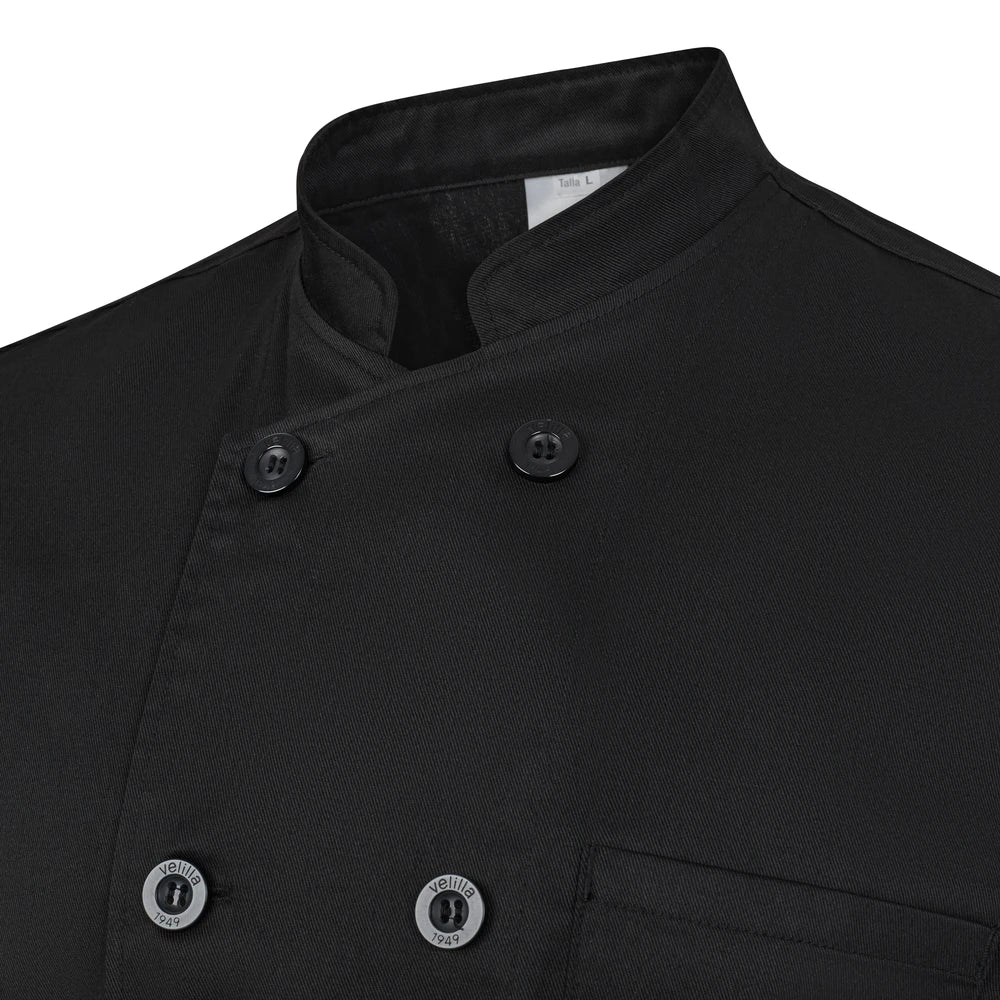 Tunica bucatar maneca scurta tercot 190g negru V405222