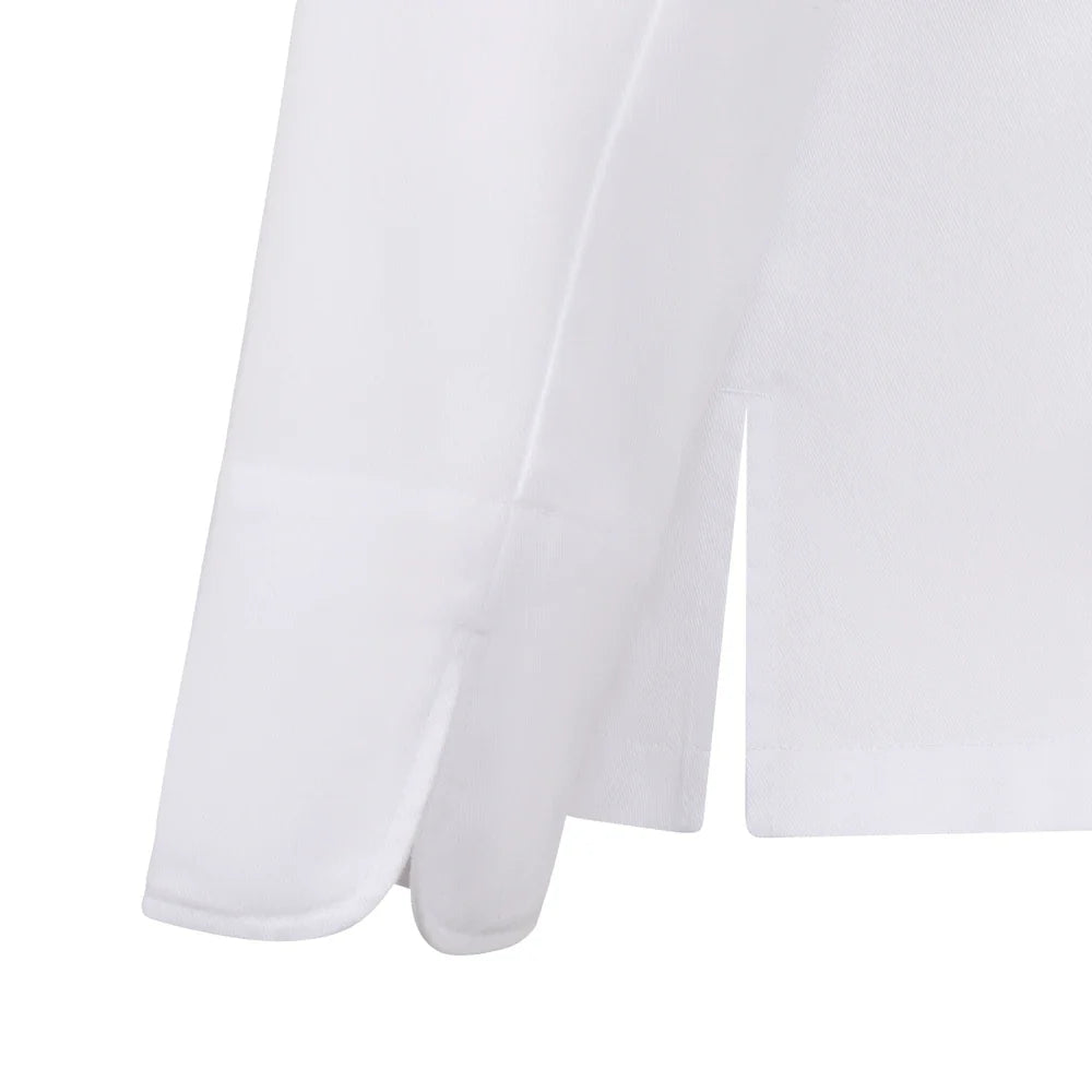 Tunica bucatar maneca lunga tercot 190g alb V405224