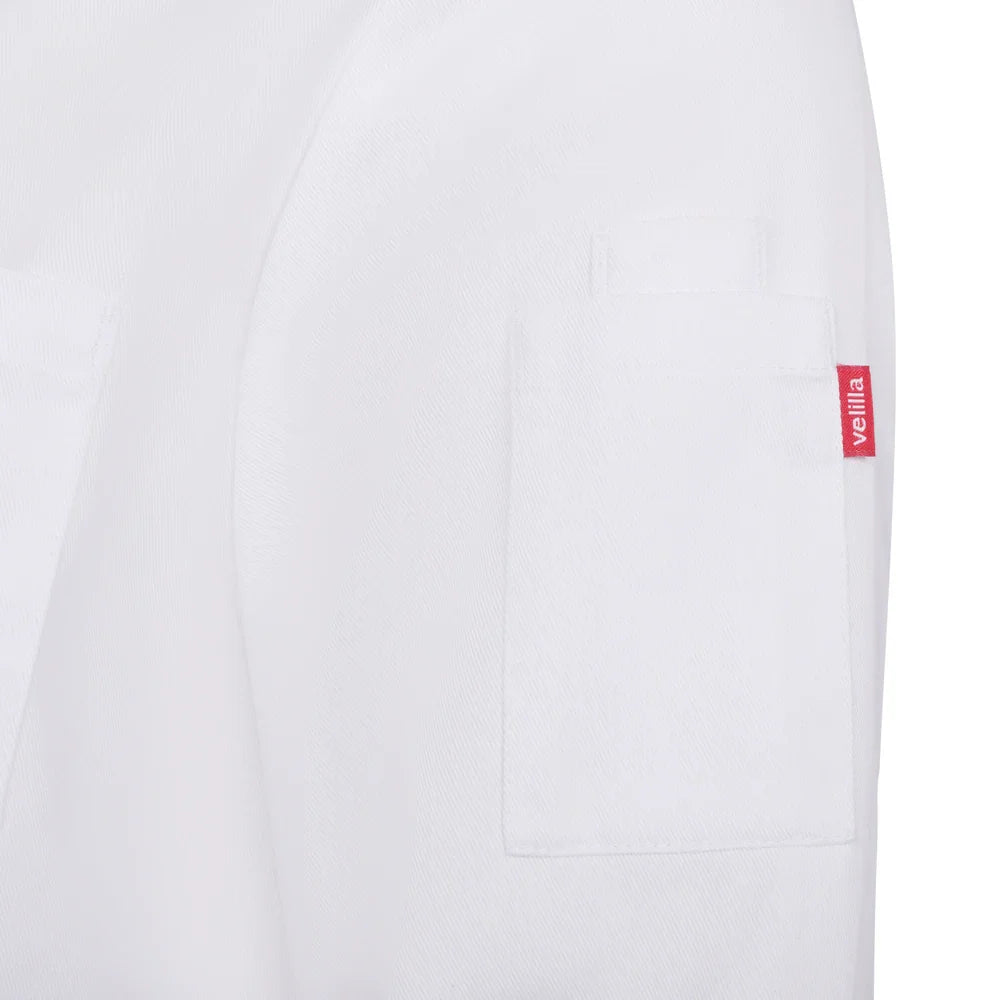 Tunica bucatar maneca lunga tercot 190g alb V405224