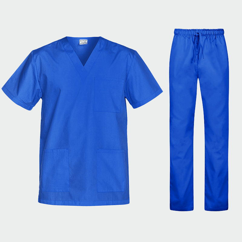 Costum medical tercot 110g albastru royal unisex Cesare