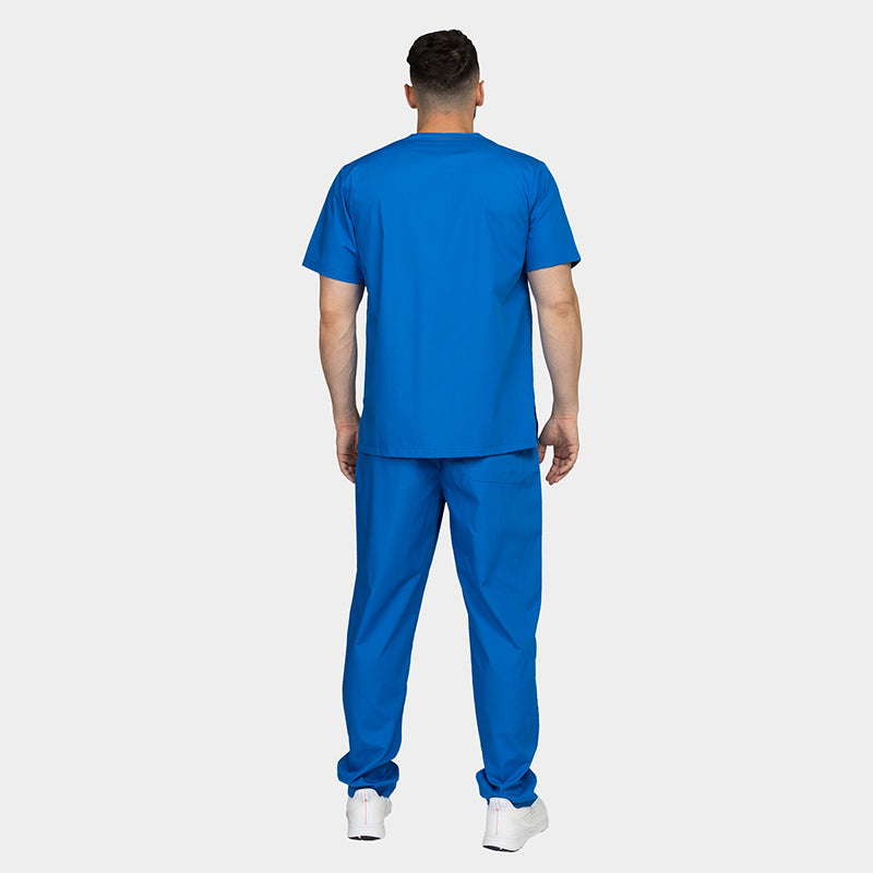 Costum medical tercot 110g albastru royal unisex Cesare