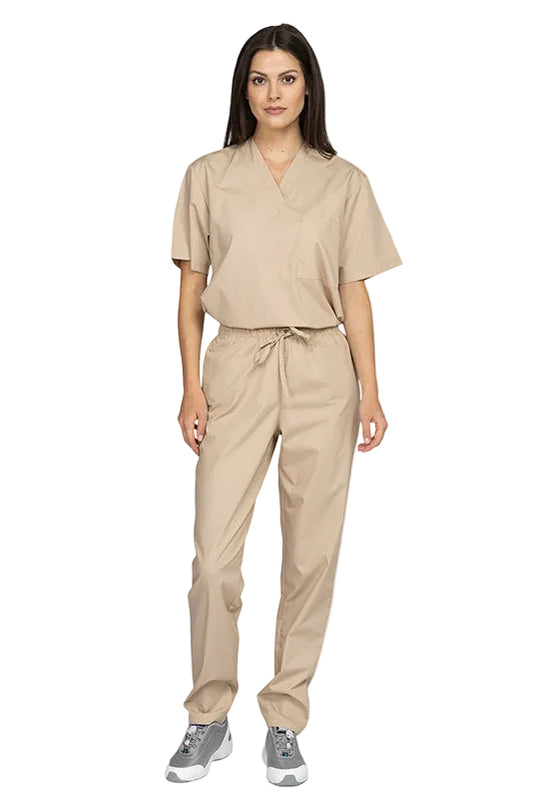 Costum medical tercot 110g latte unisex Cesare