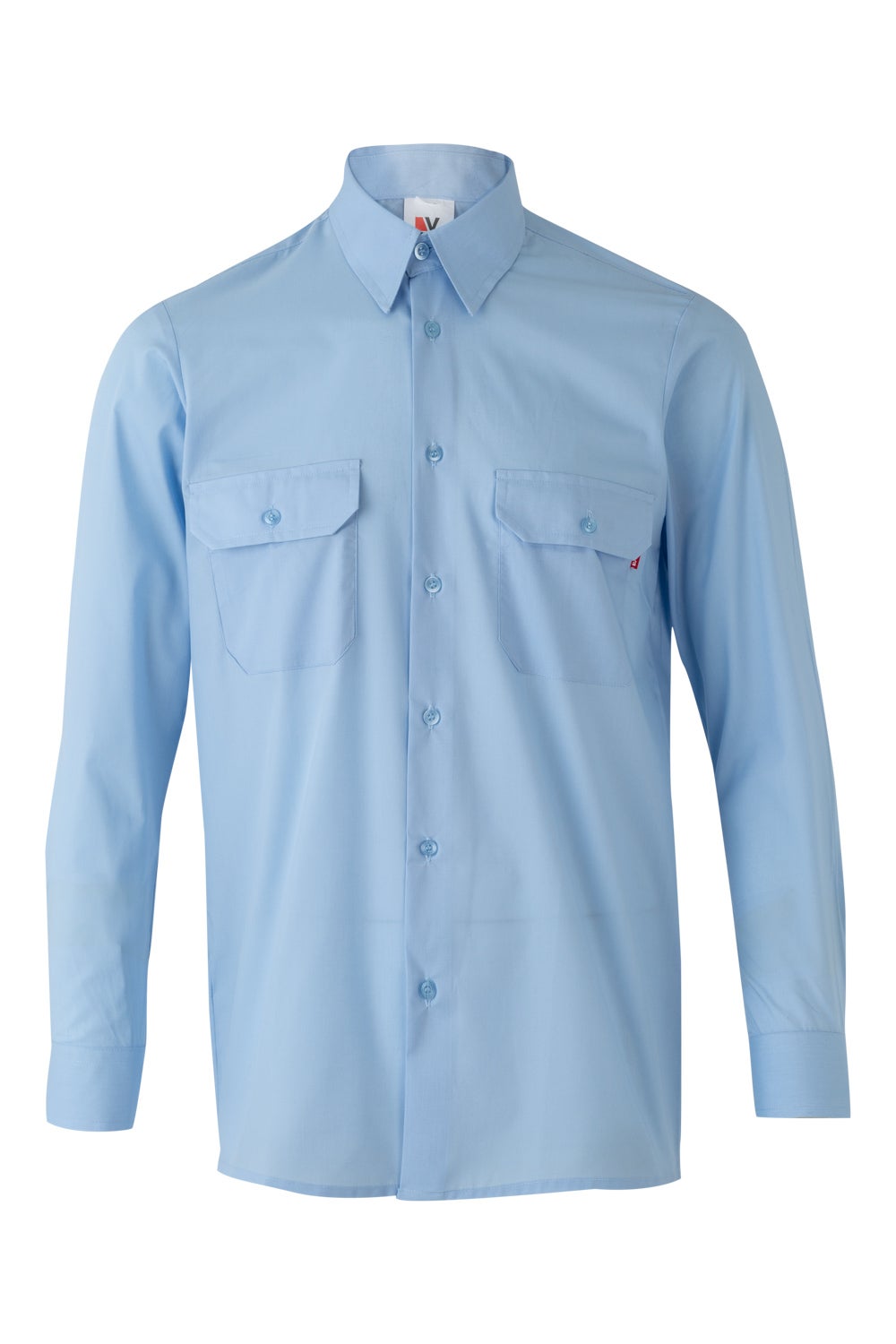 Camasa poplin 105g maneca lunga albastru celest V520