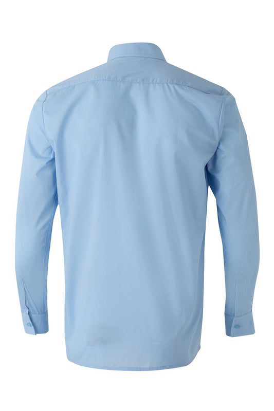 Camasa poplin 105g maneca lunga albastru celest V520