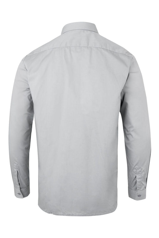 Camasa poplin 105g maneca lunga gri V520