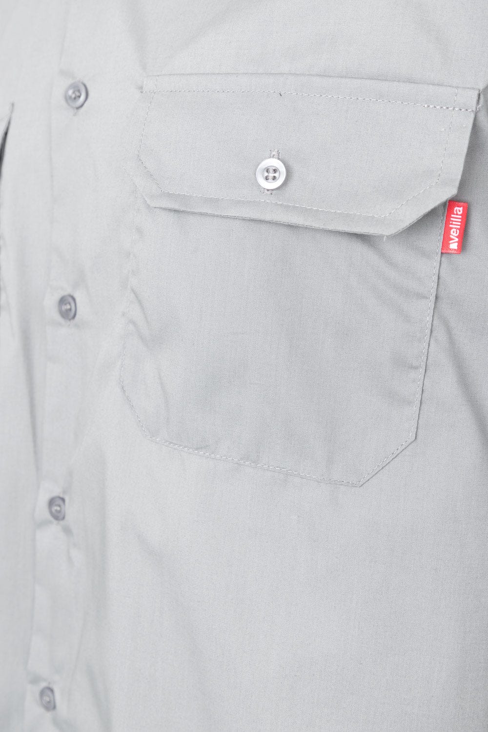 Camasa poplin 105g maneca lunga gri V520