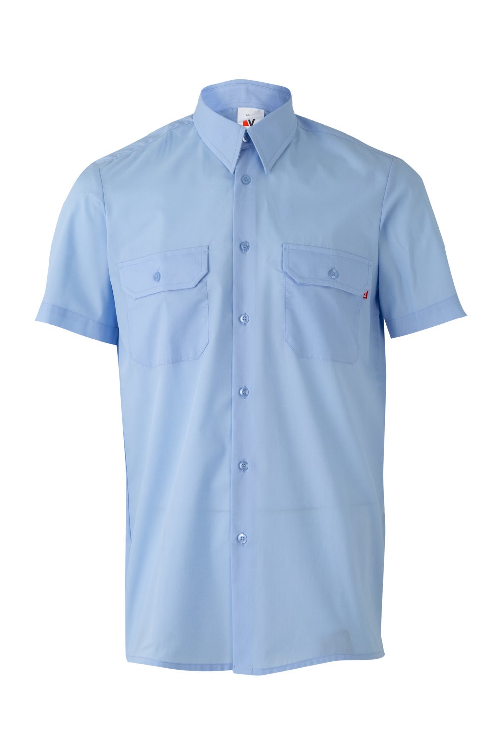Camasa poplin 105g maneca scurta albastru celest V522