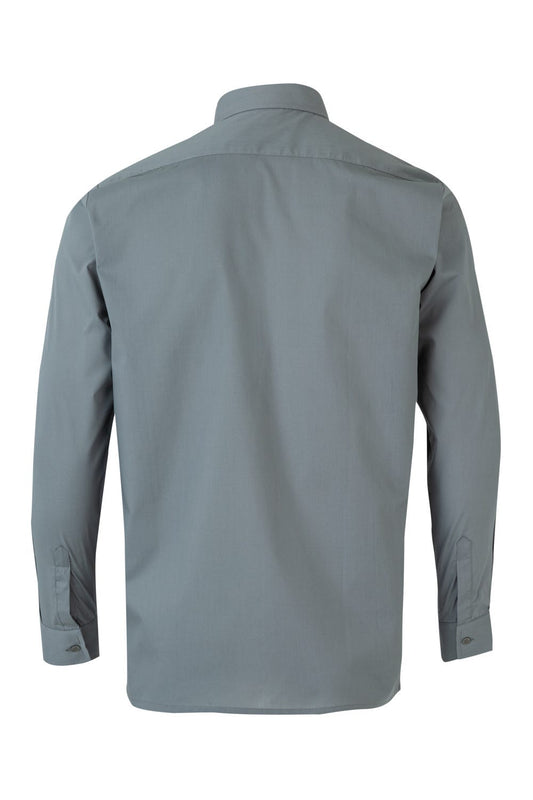 Camasa poplin 105g maneca lunga gri V529