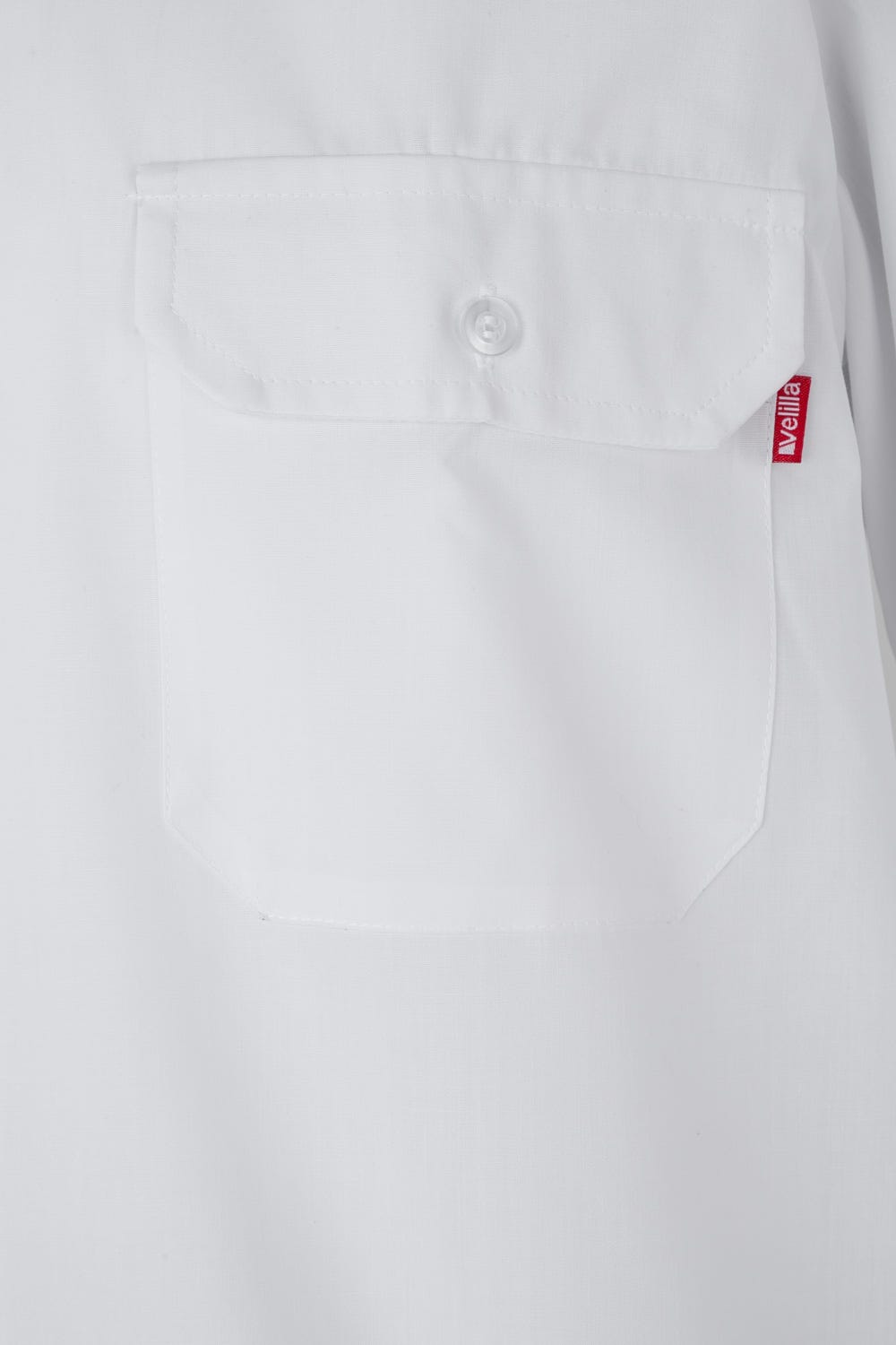 Camasa cu epoleti poplin 105g maneca lunga alb V530