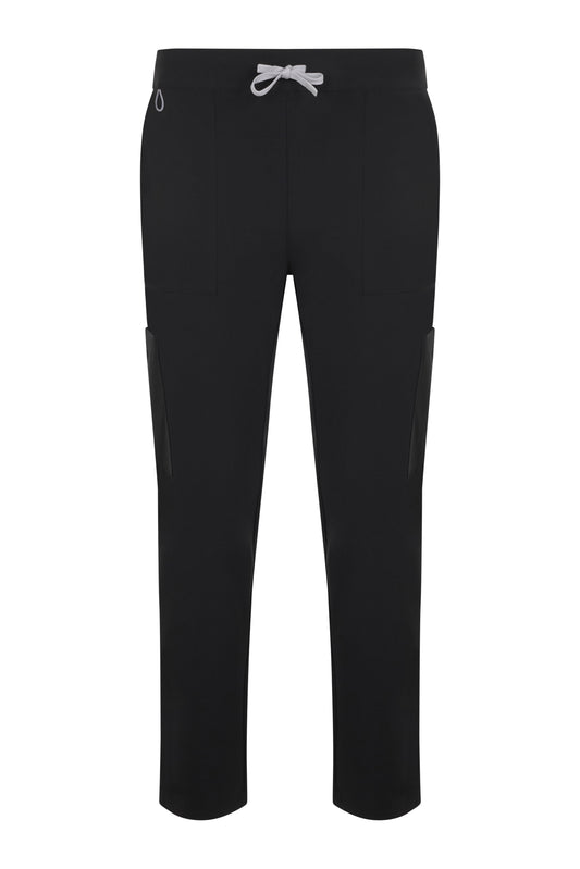 Pantaloni purestretch cu material antibacterian si hidrofob negru V533020S