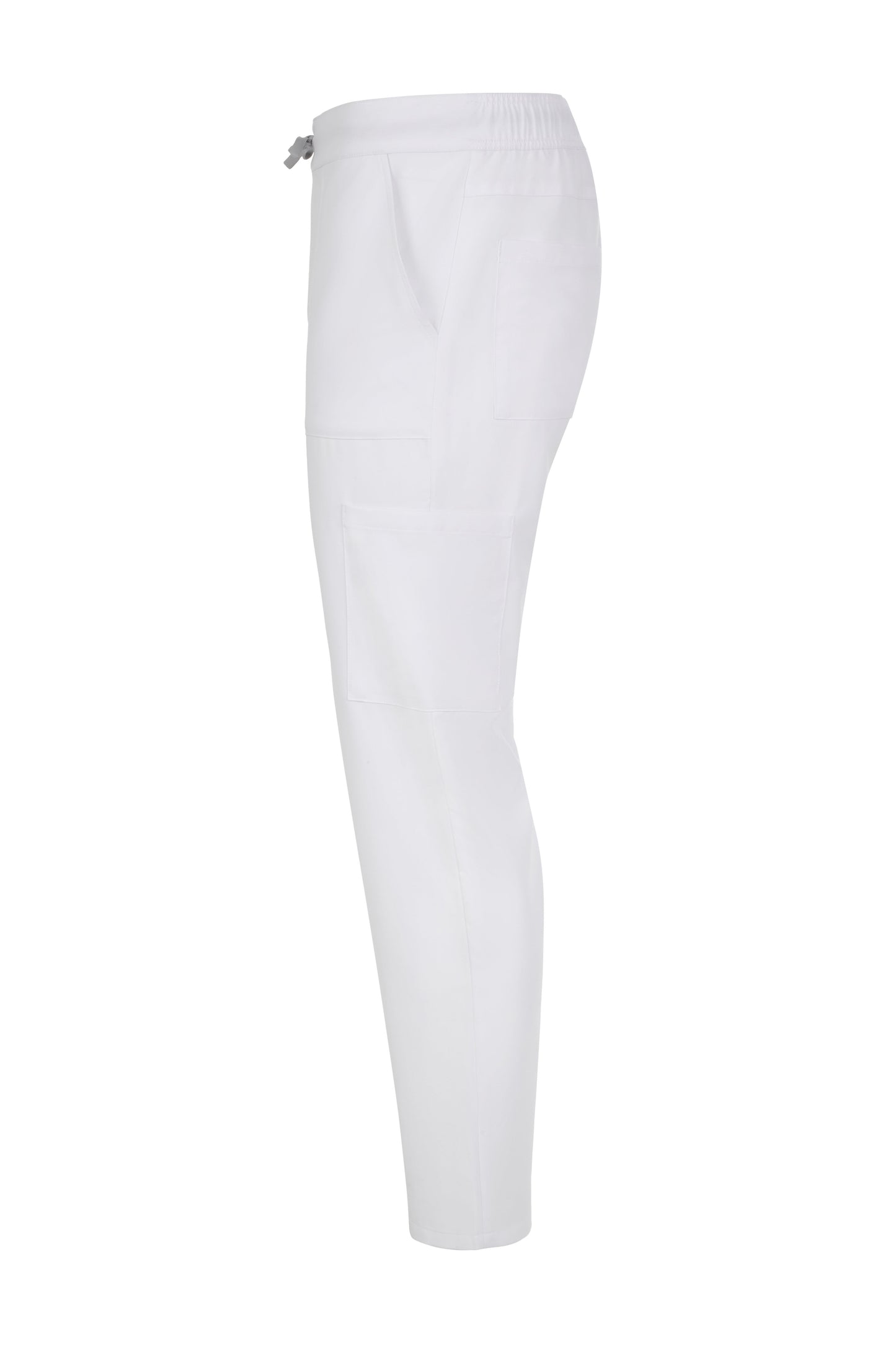 Pantaloni purestretch cu material antibacterian si hidrofob alb V533020S