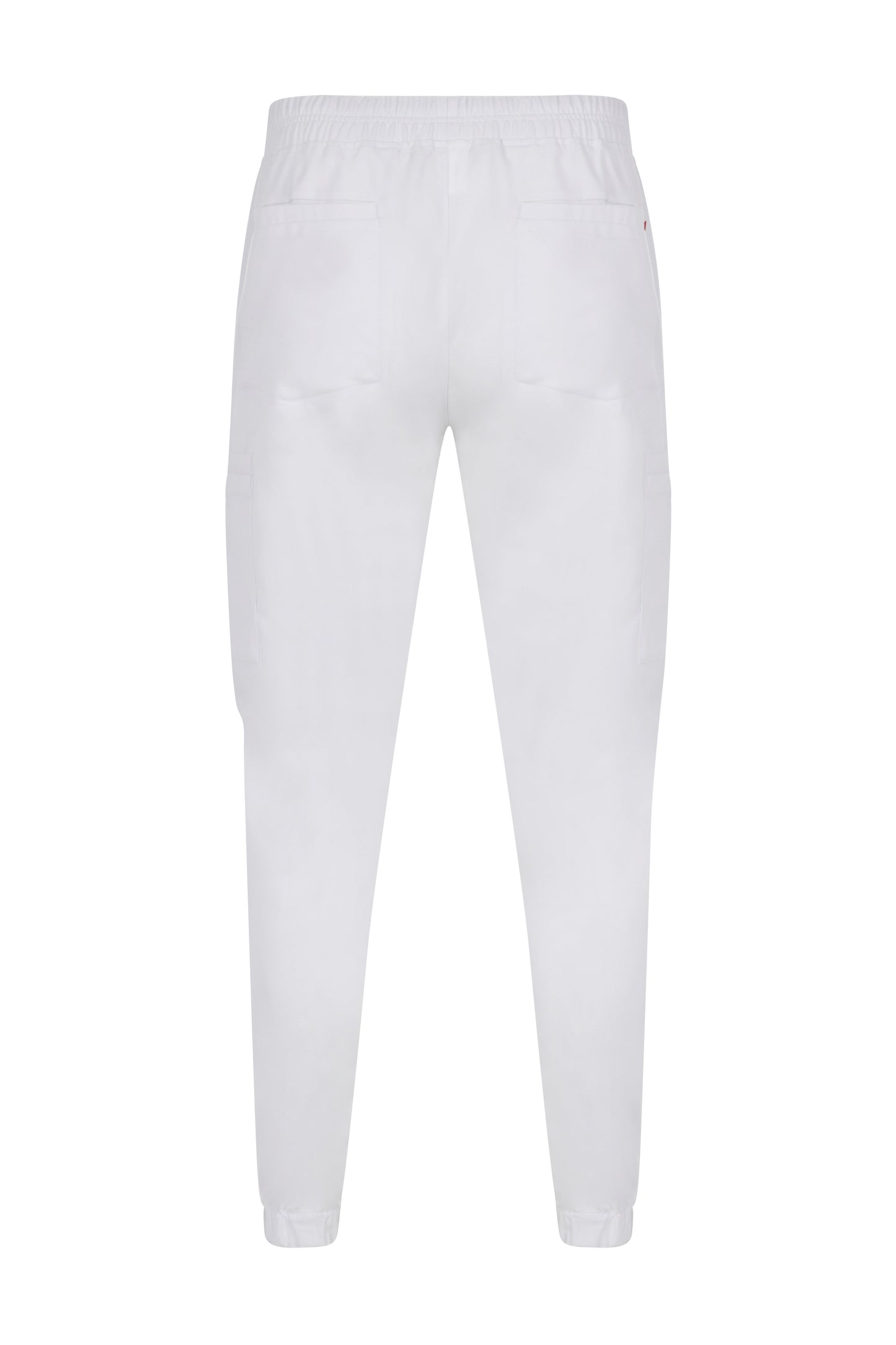 Pantaloni jogger purestretch cu material antibacterian si hidrofob alb V533021S