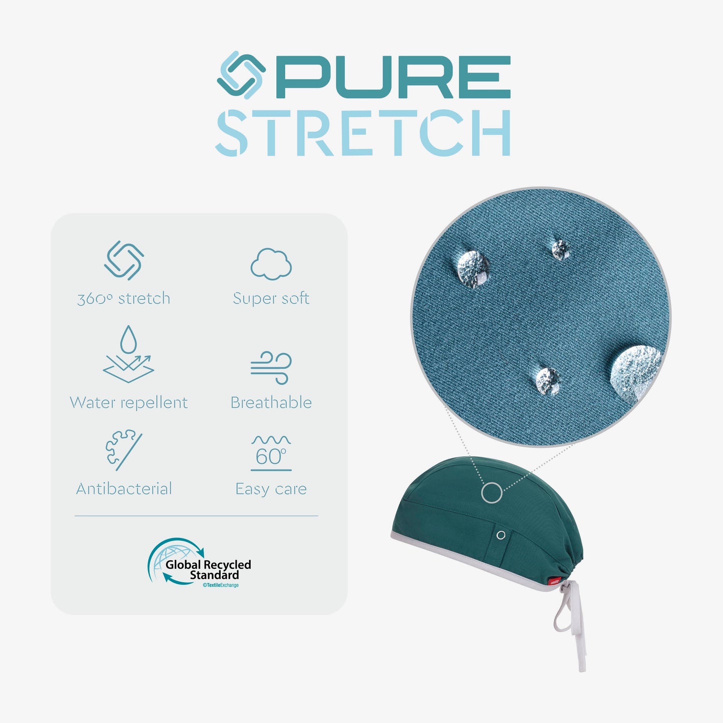 Boneta purestretch cu material antibacterian si hidrofob pruna V534020S