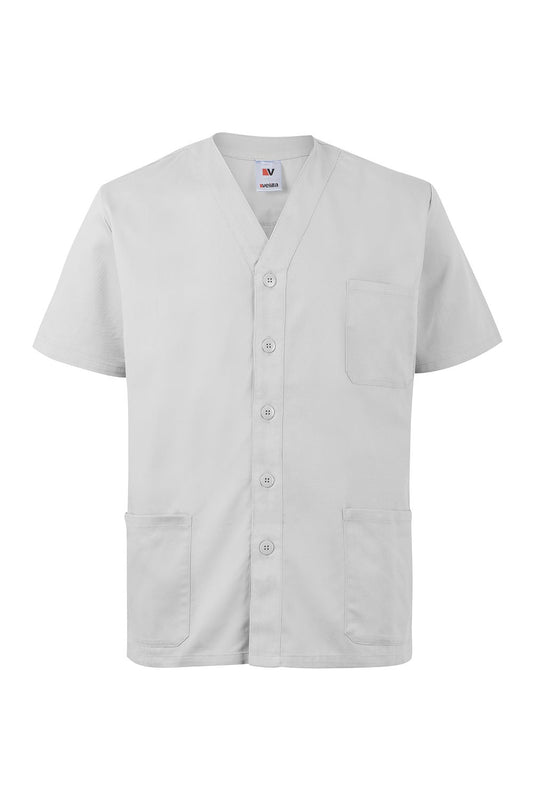 Bluza tercot 190g nasturi alb V535209