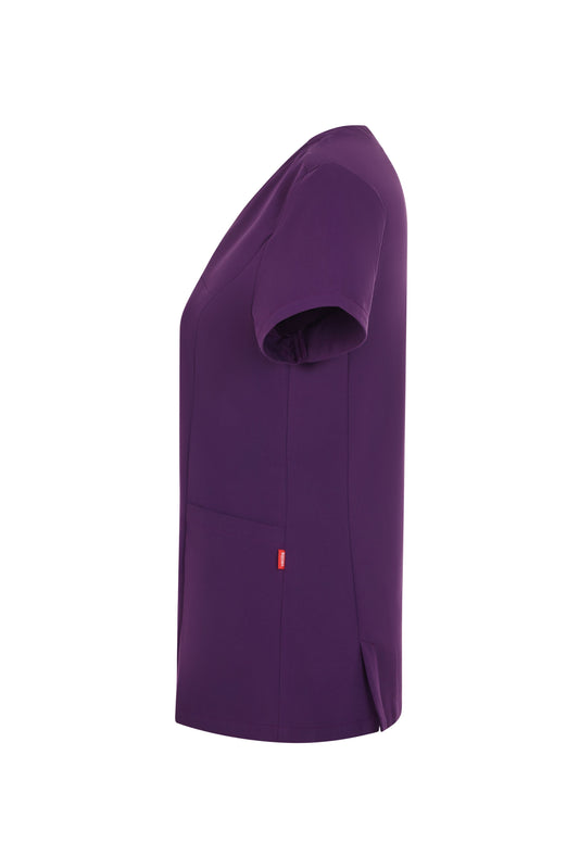 Bluza dama purestretch cu material antibacterian si hidrofob pruna V535221S