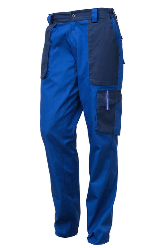 Pantaloni de protectie standard Vulcano Renania albastru royal/bleumarin (55B4)