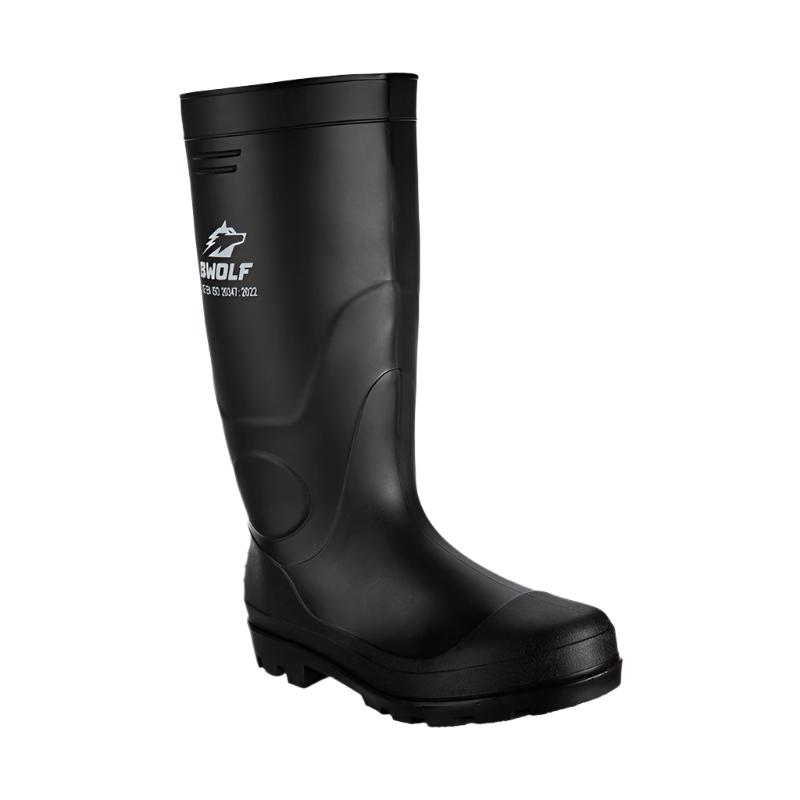 Cizme PVC nitril negre 38cm inaltime O4 Powergrip