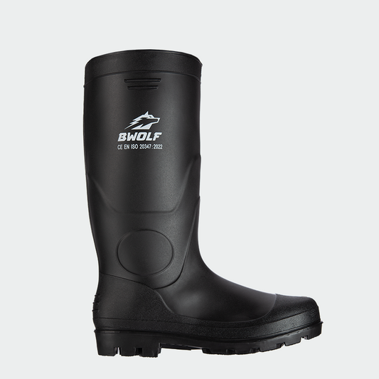 Cizme PVC nitril negre 38cm inaltime O4 Powergrip