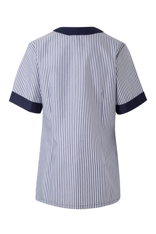 Bluza poplin 105g nasturi albastru marin V579