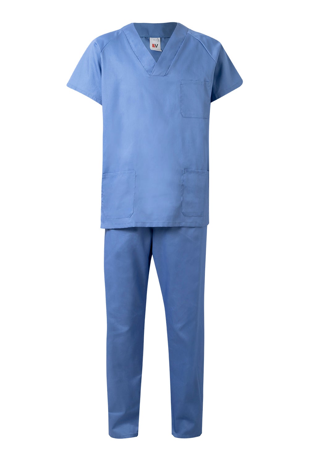 Costum medical tercot 180g albastru celest V800